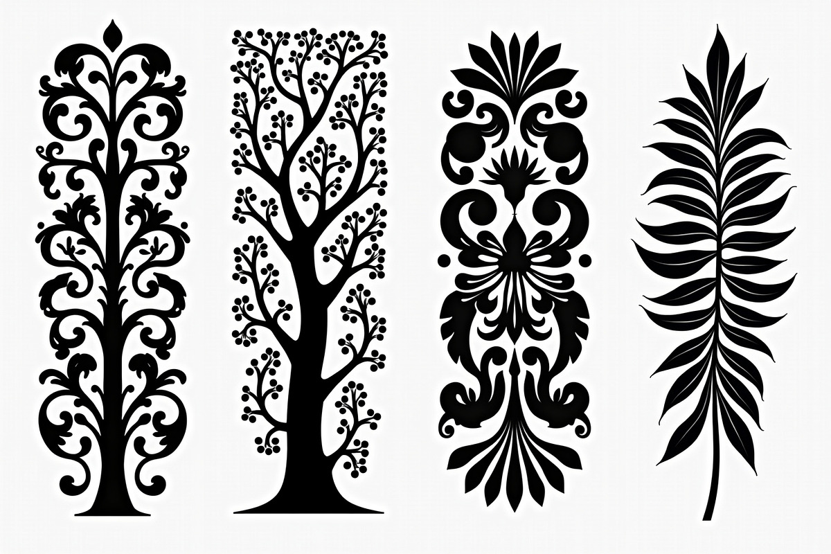 Floral Tree Silhouette Bundle, an Illustration by BIPLOB EXPERT (Photo 4 of 9)