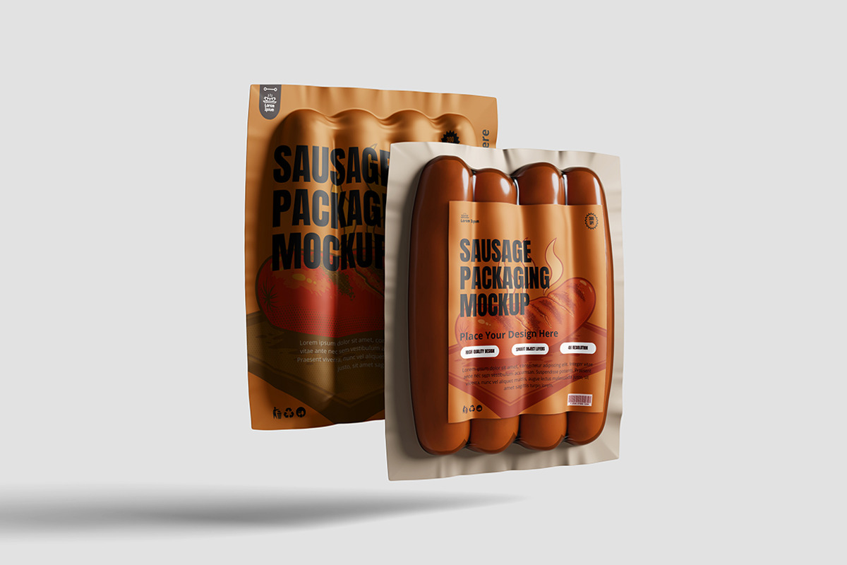 Editable Sausage Packaging Mockup, an Advertising Mockup by bimockup (Photo 6 of 6)