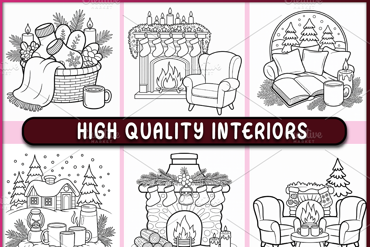 Cozy Christmas Hygge, a Seasonal Illustration by Ink Gallery (Photo 2 of 4)