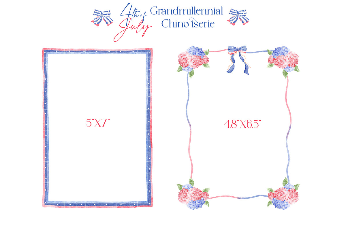 4th of July Watercolor Clipart, an Illustration by TheHappyGiftArt (Photo 4 of 9)