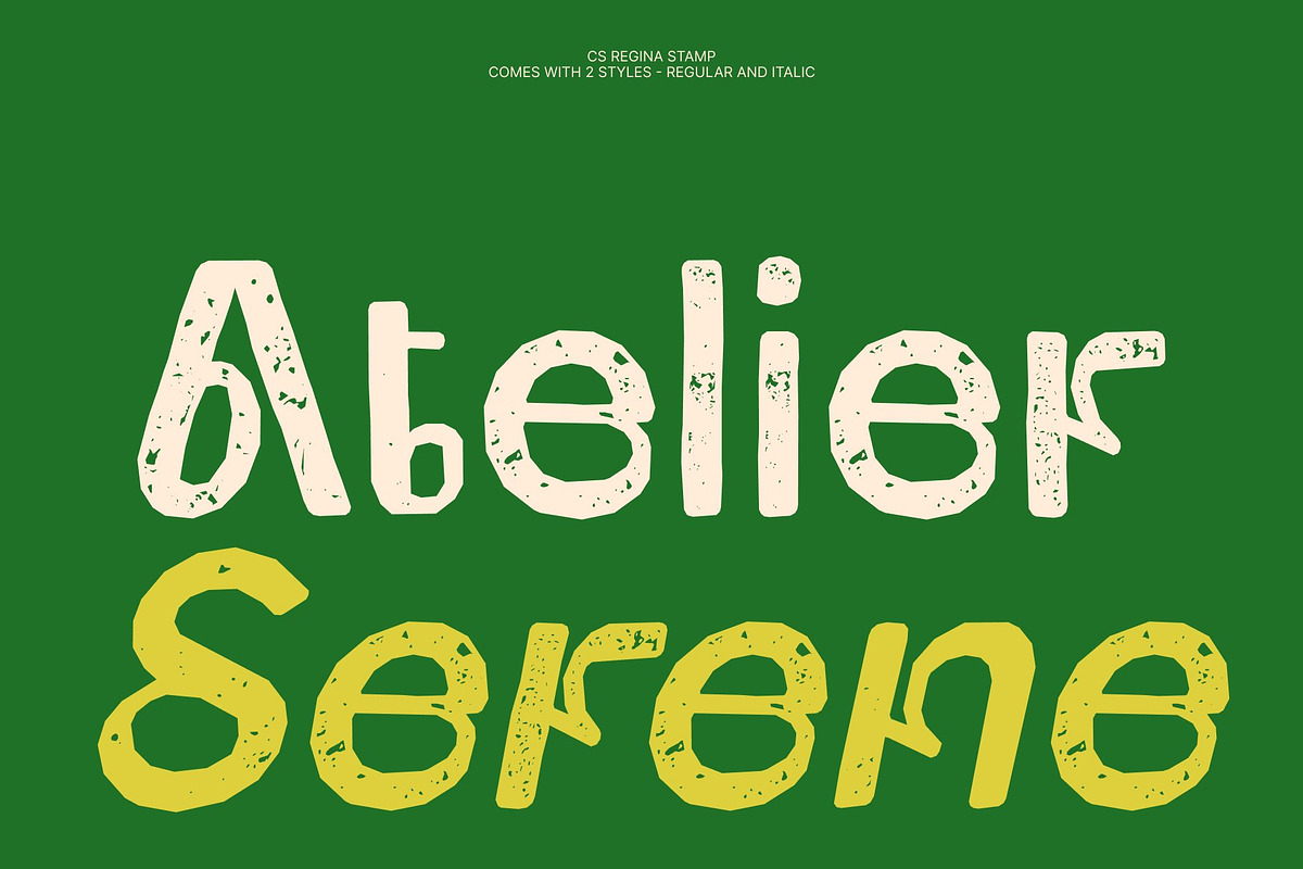 CS Regina Stamp, a Sans Serif Font by Craft Supply Co. (Photo 2 of 8)
