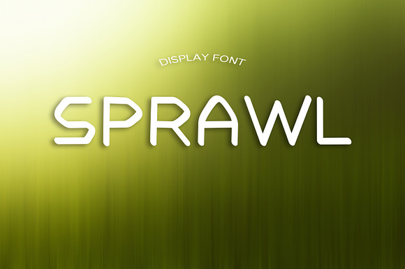 SPRAWL font preview 4
