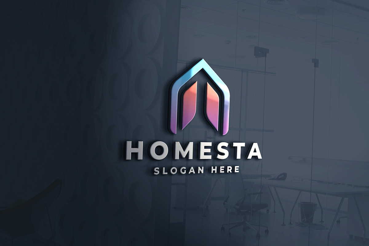 Modern Gradient House/Roof Logo, a Branding & Logo Template by Design_Planet (Photo 1 of 3)