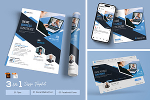 Social media post & FB Cover & Flyer, a Design Template by zahidhossainalif