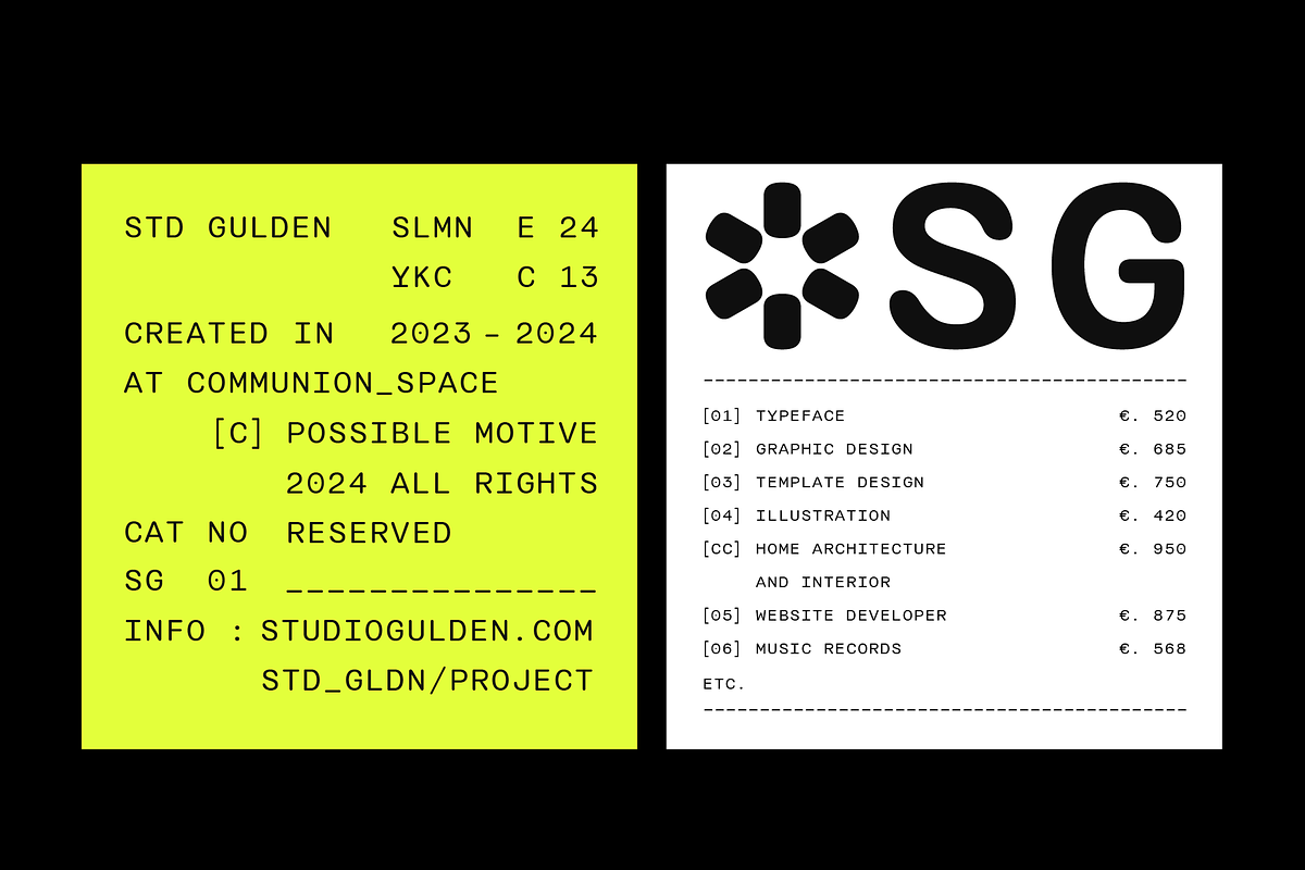 SG - MONOCOMIC, a Sans Serif Font by Studio Gulden (Photo 11 of 20)