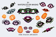 Halloween Pumpkin Faces Creator, a Seasonal Illustration by EL_SUHOVA (Thumbnail 7 of 11)