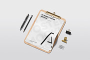 Clipboard With A4 Poster Mockup, a Books & Magazine Mockup by WebAndCat (Thumbnail 6 of 12)