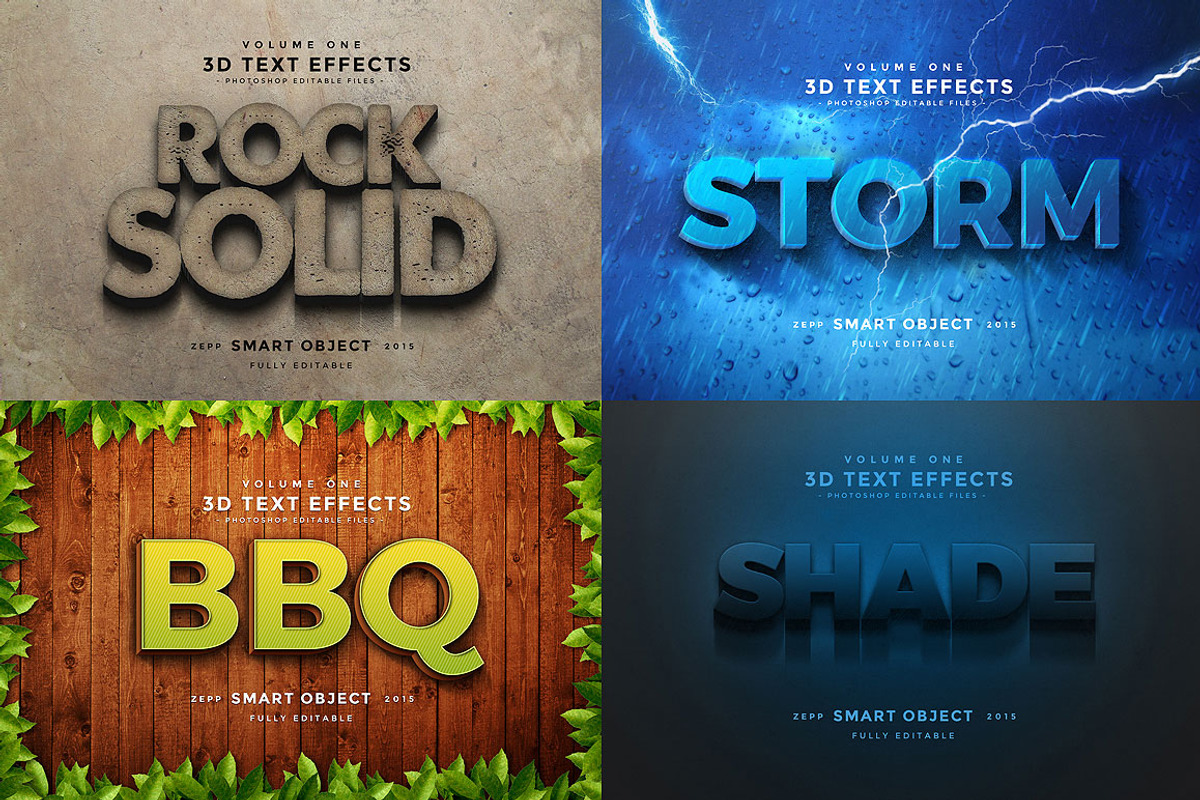 150 3D Text Effects for Photoshop, a Brushes & More by Graphicdome (Photo 31 of 71)