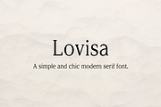 Lovisa Simple Serif Font, a Serif Font by 98 Created (Thumbnail 1 of 5)