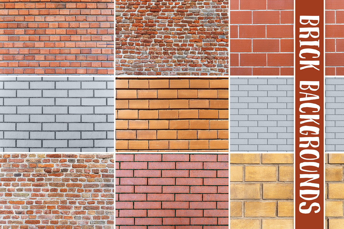 100 Brick Wall Backgrounds Pack, a Texture Graphic by pixaroma (Photo 9 of 13)