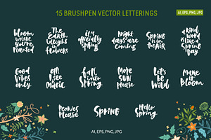 Spring! Letterings Graphics