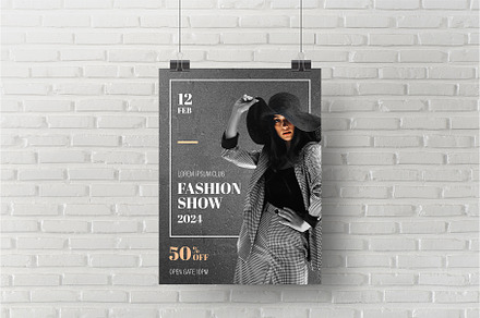 A4 Fashion Show Poster Template, a Poster Template by rpdesignstudio