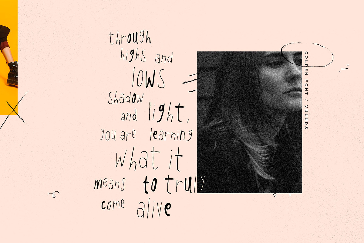 Colpen Font, a Handwritten Font by vuuuds (Photo 10 of 10)