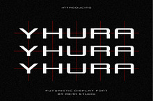 Yhura - Futuristic Display Font