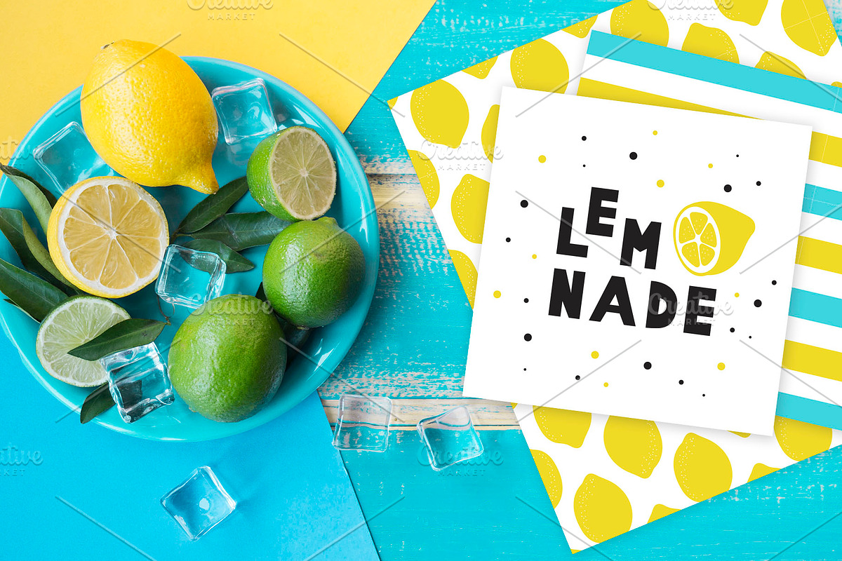 Summer Font and Lemons Pack preview 3