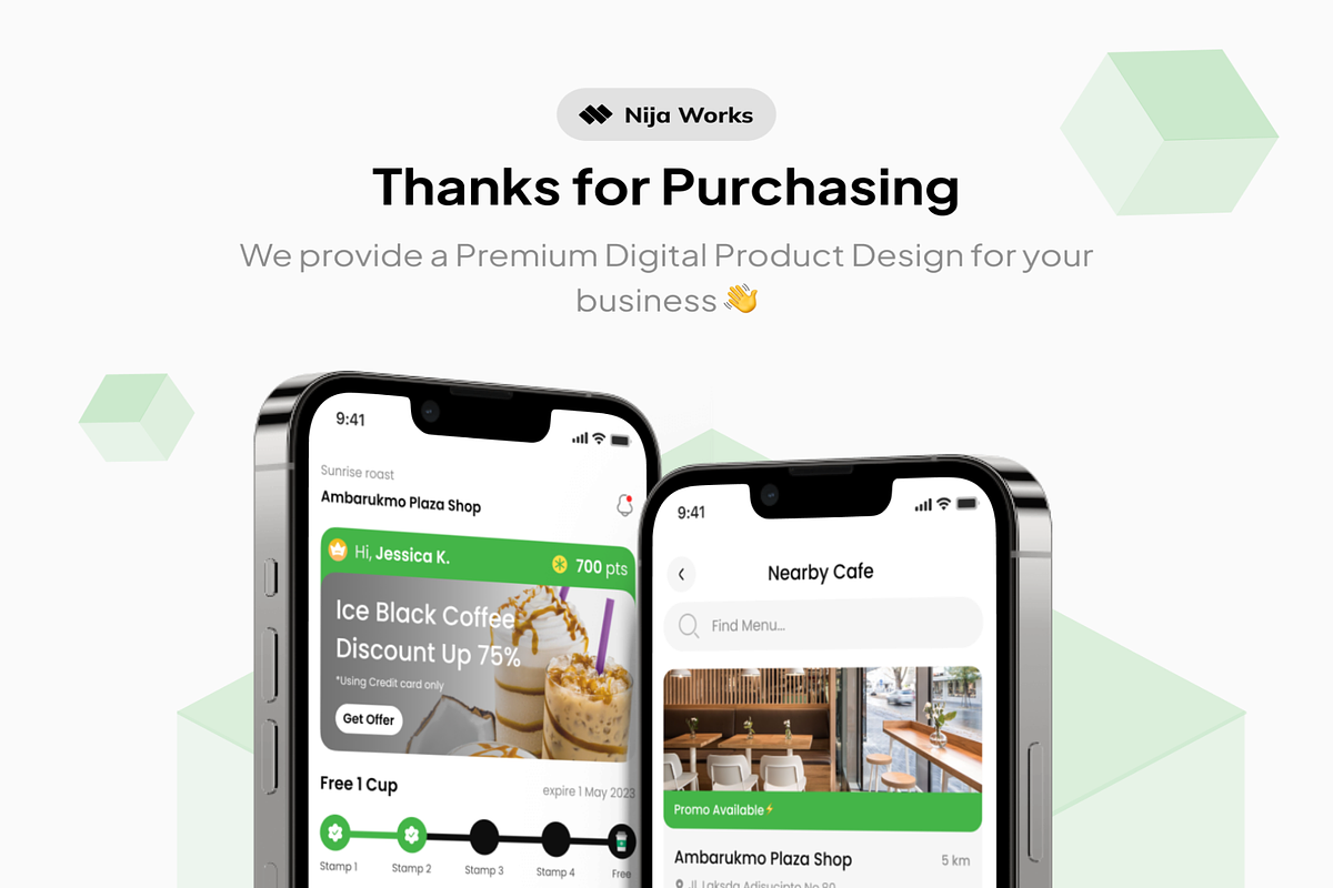 CuppaCo-Coffee Shop Mobile App, an UI Kit Template by Creative Perspective (Photo 1 of 6)