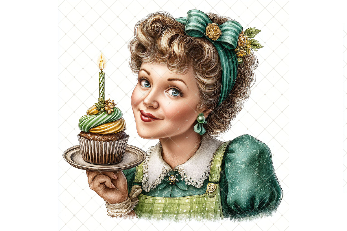 Woman Birthday Cupcake JPG, a Person Illustration by Memories By Lea (Photo 17 of 17)