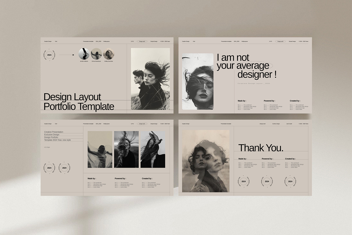 Portfolio Template Design Layout, a Presentation Template by Work_Stock (Photo 4 of 7)