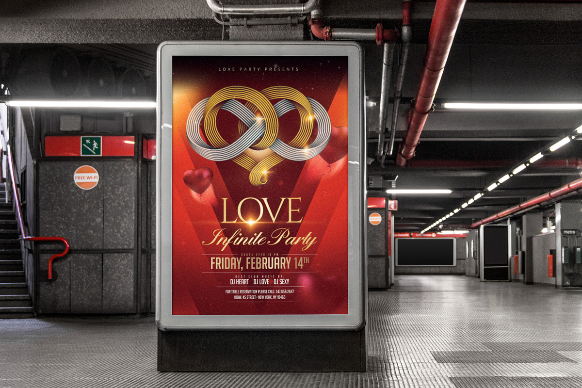 Valentines Day Flyer, a Flyer Template by MadridNYC (Photo 3 of 3)