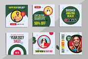 New Year 2027 Sale Discount Offe, a Social Media Template by ContestDesign (Thumbnail 2 of 3)