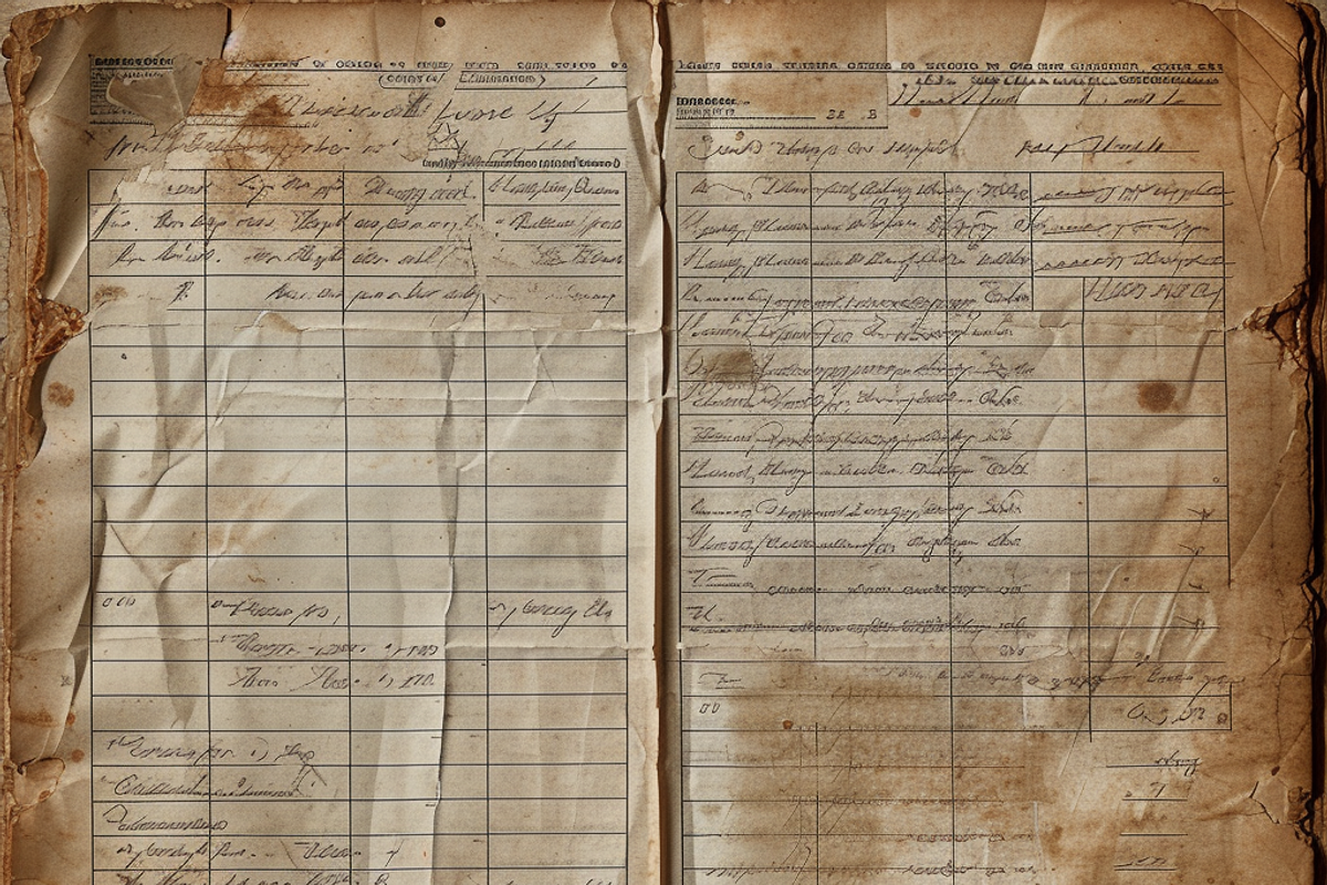 Vintage Ledger Paper, a Background Graphic by Printable Treasure (Photo 7 of 7)