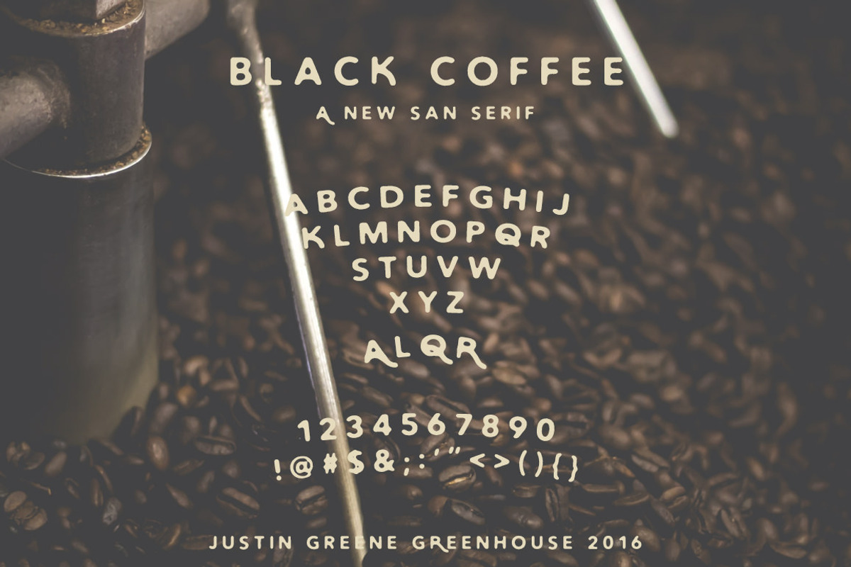 Black Coffee ~ Vintage San Serif preview 2