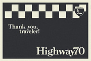 Highway 70 - Retro Serif, a Serif Font by Lateral Design (Thumbnail 15 of 15)