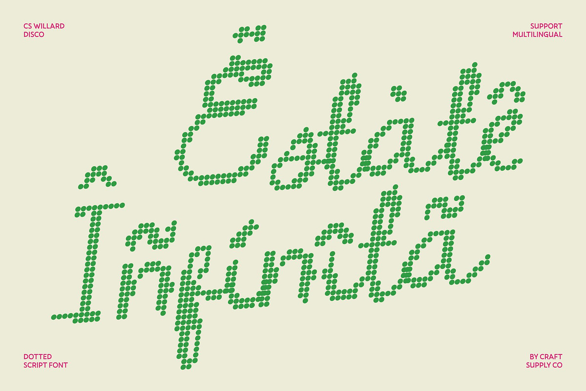 CS Willard Disco, a Script Font by Craft Supply Co. (Photo 7 of 8)