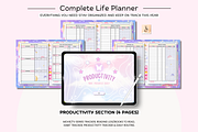 Starlight Purple Digital Planner, a Stationery Template by Tas Creative Studio (Thumbnail 6 of 9)