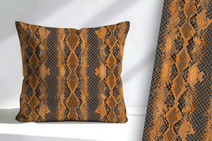 Brown Snake Skin Seamless Repeat, a Pattern Graphic by Sharon Schwalbe