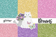 Pastel Rainbow Sparkle Background, a Texture Graphic by GlamArtZhanna (Thumbnail 1 of 2)