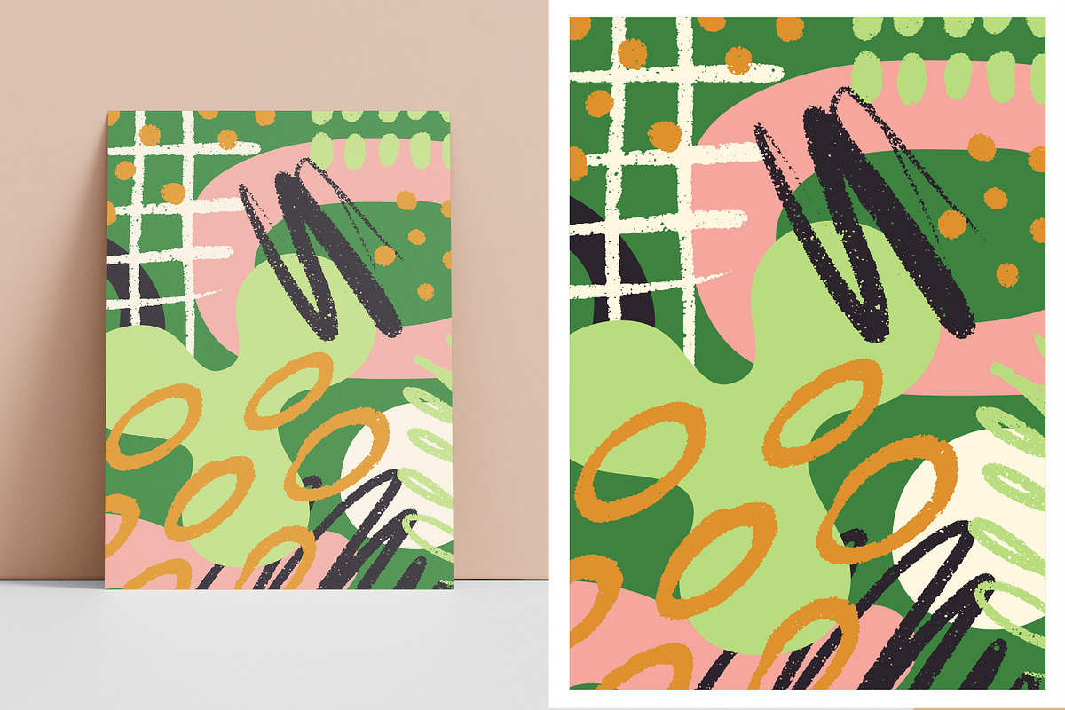 Abstract shapes posters, cards set, a Decorative Illustration by Good Studio (Photo 3 of 5)