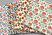 Ornamental Floral Marigold Damask, a Pattern Graphic by Fine Purple Elephant (Thumbnail 4 of 5)