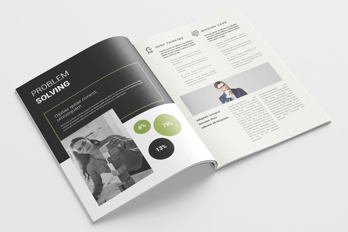 Multipurpose Case Study Template, a Brochure Template by Niofix (Photo 2 of 9)