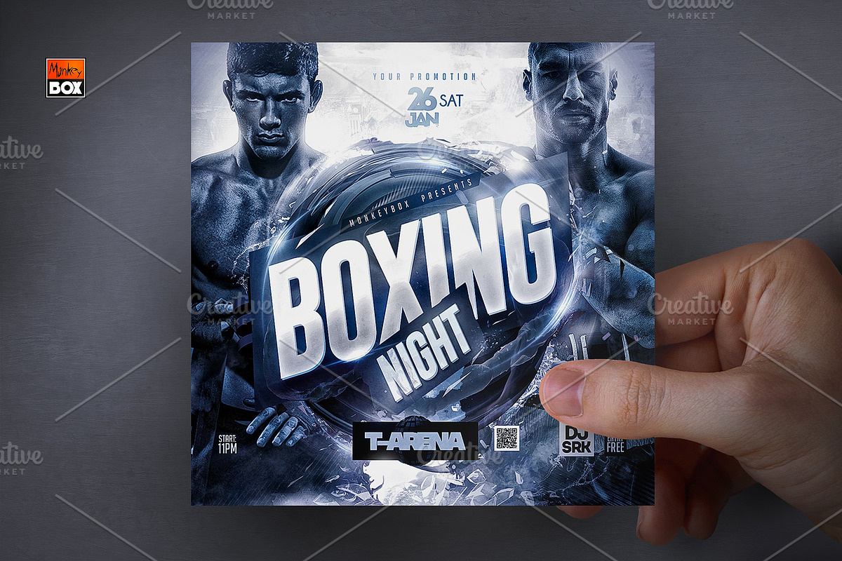 Boxing Tournament Flyer, a Flyer Template by MonkeyBOX (Photo 4 of 4)