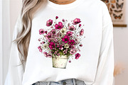 Whimsical Spring Flowres Clipart,Spr, an Illustration by GatewayDesign (Thumbnail 4 of 4)