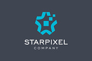 Star and Pixels Tech Symbol Logo, a Branding & Logo Template by Buqancreative (Thumbnail 2 of 4)