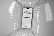 iPhone 18 Pro Max Mockup on Vinyl, an iPhone Mockup by Design Squad (Thumbnail 2 of 2)