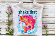 Colorful Bass Fish Shake That PNG, a Work Illustration by Sublimation Artist (Thumbnail 3 of 9)
