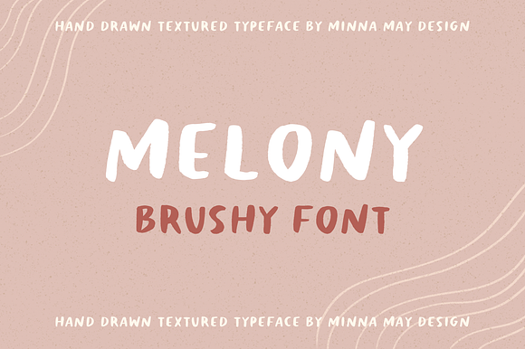 Melony Hand Drawn Brushy Font preview 7