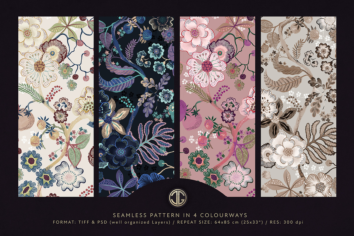 VIENNA Seamless Pattern, a Pattern Graphic by C & G (Photo 2 of 7)