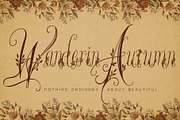 Wanderin Autumn Artisan Floral font, a Script Font by HypeWorksCo (Thumbnail 3 of 28)