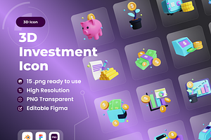 Investment 3D Illustration