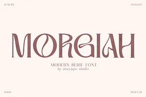 Morgiah Modern Serif Font