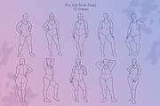 155 Procreate Female Poses Bundle, a Brush Add-On by SmuffizStudio (Thumbnail 3 of 9)