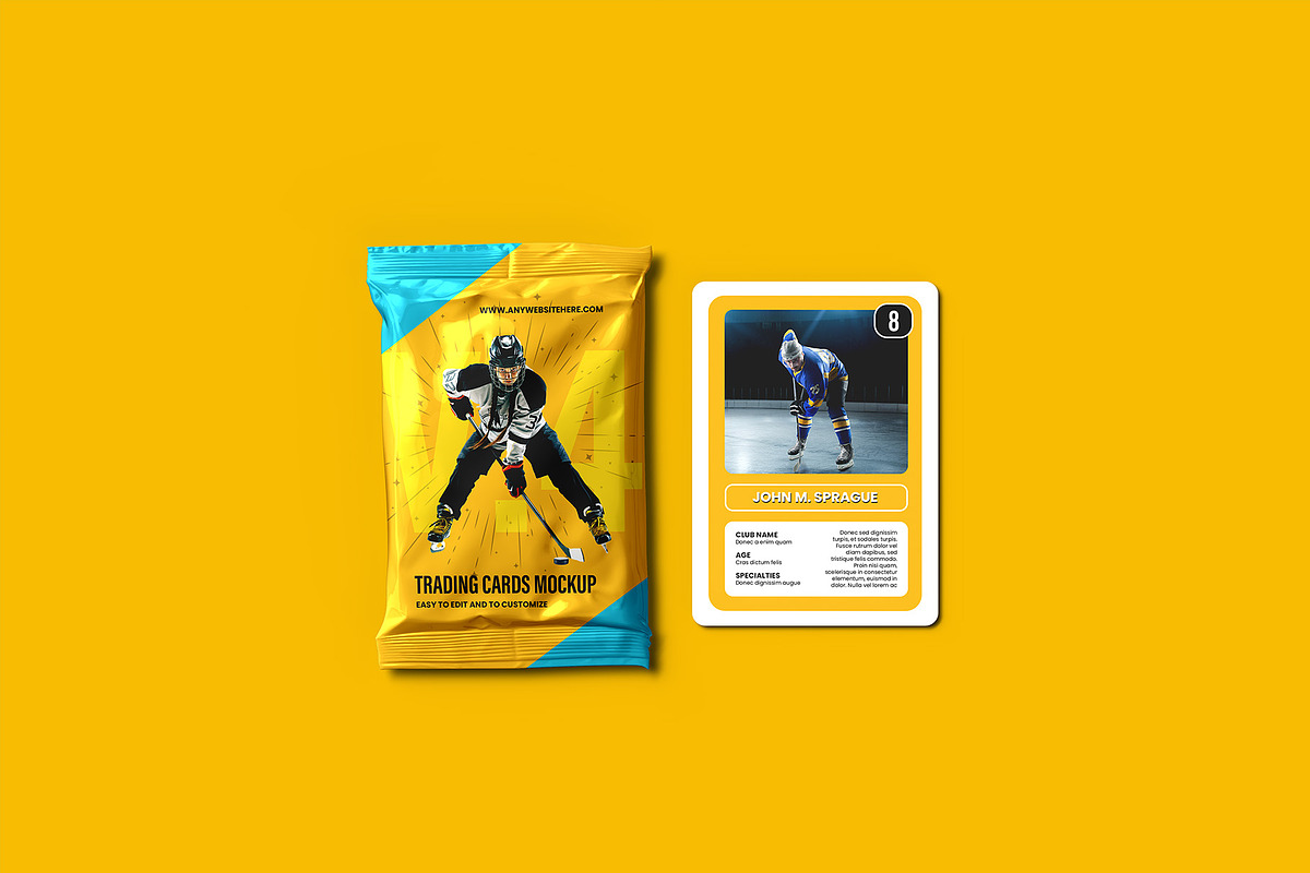 Trading Cards Mockup v.4 - 12 views, a Merchandise Mockup by Illusiongraphic (Photo 4 of 25)