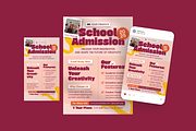 Rust Creative School Admission Flyer, a Flyer Template by MMPixelCraft (Thumbnail 2 of 4)