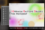 Halftone Brushes for Photoshop, a Brush Add-On by 3d_model_tifotizi (Thumbnail 1 of 3)