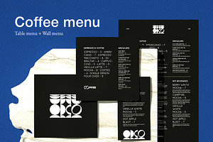 Coffee Menu Food And Drinks