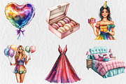 Birthday Clipart Happy Birthday, a Seasonal Illustration by Rose Art (Thumbnail 2 of 4)